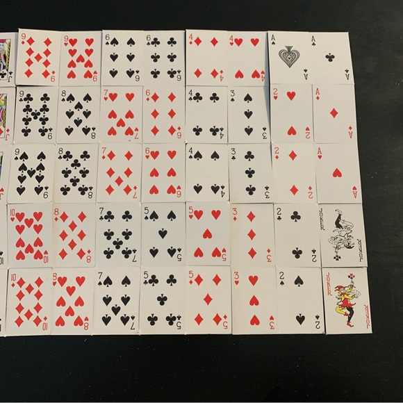 Yellow Mini Playing Cards with Keychain - Picture 4 of 6